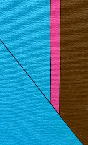 Kenneth Licht Geometric Acrylic on Canvas (9737700868403)