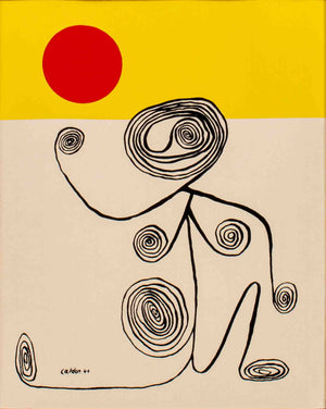 Alexander Calder Wire Figure Lithograph (8932355965235)