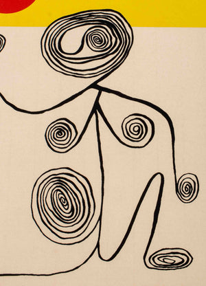 Alexander Calder Wire Figure Lithograph (8932355965235)