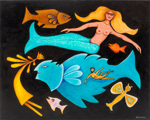 Louis Mendez "Sea World / Dance of Life" Painting (9618788417843)