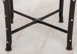 Chinese Export MOP Inlaid Ebonized Corner Chair (9741292929331)