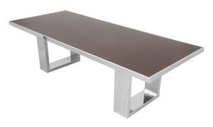 Gabriella Crespi Style Chrome Dining Table (7522223685789)