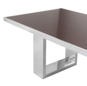 Gabriella Crespi Style Chrome Dining Table (7522223685789)