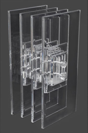 Mid-Century Modern Style Lucite Console Base (9698367308083)