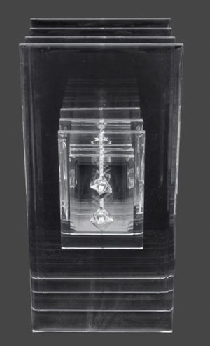Mid-Century Modern Style Lucite Console Base (9698367308083)