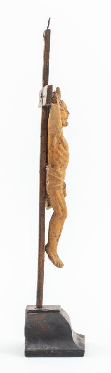 Spanish Colonial Christ Crucified Wood Sculpture (9547344019763)