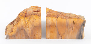 Petrified Wood Mineral Specimen Bookends, Pair (8924804907315)