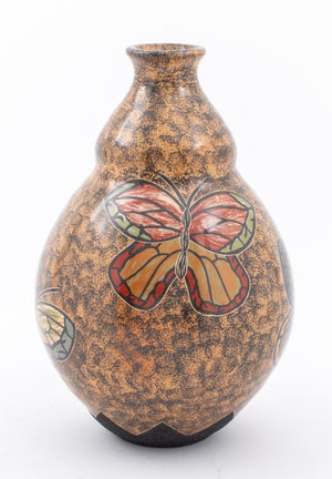 Nicaraguan Modern Ceramic Vase w/ Butterfly Motif (8901423497523)