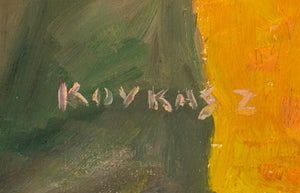 Caucasian School Man and Woman Oil on Canvas (8335545925939)
