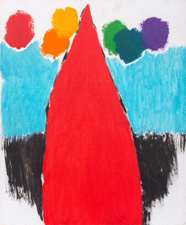 Domenick Capobianco, Colorful Abstract Acrylic on Panel