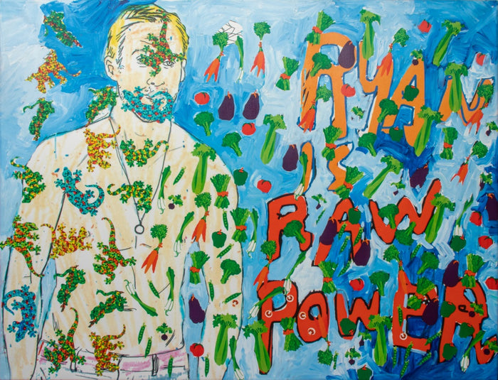 James Franco "Coloring Book" Oil on Canvas, 2015