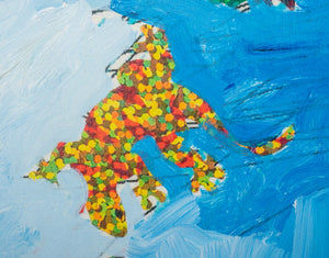 James Franco "Coloring Book" Oil on Canvas, 2015 (9635759161651)