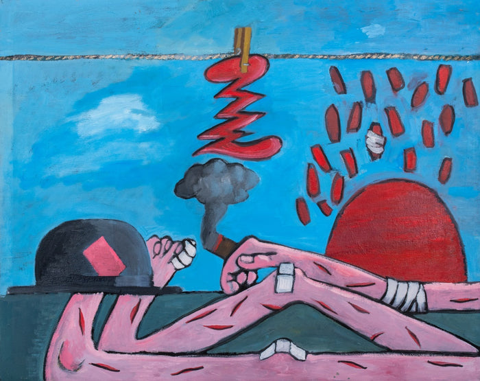 Domenick Capobianco Surrealist Oil on Canvas