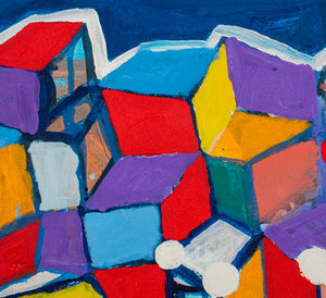 Domenick Capobianco Abstract Cubist Oil on Canvas (9035604164915)