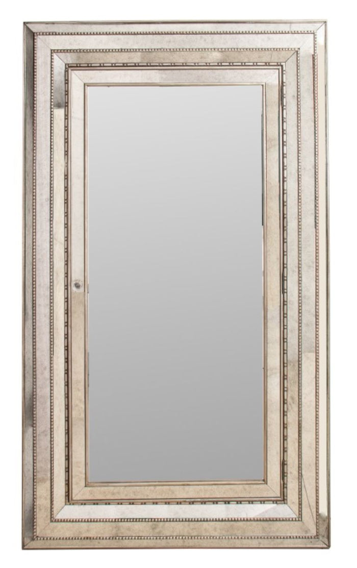 Hollywood Regency Mirror Form Jewelry Cabinet
