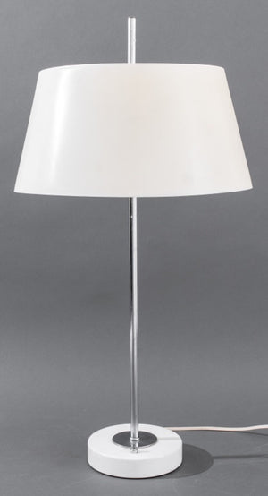 Mid-Century Modern Chrome and Acrylic Office Lamp (8291715154227)