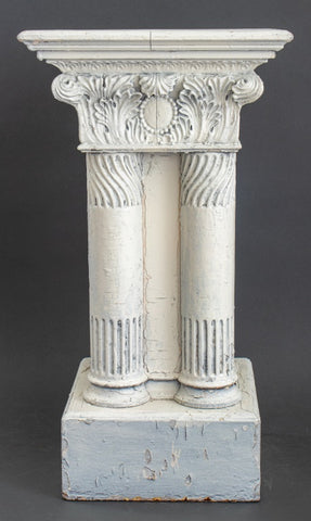 Neoclassical Painted Wood Pedestal / Plant Stand