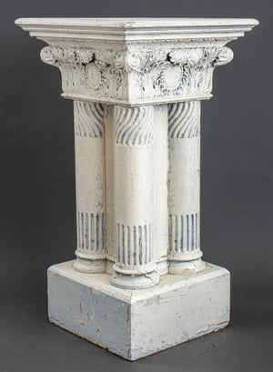 Neoclassical Painted Wood Pedestal / Plant Stand (8552211579187)