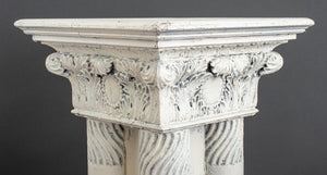 Neoclassical Painted Wood Pedestal / Plant Stand (8552211579187)