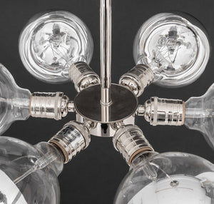 Mid-Century Style Atomic Satellite Chandelier (8960936509747)
