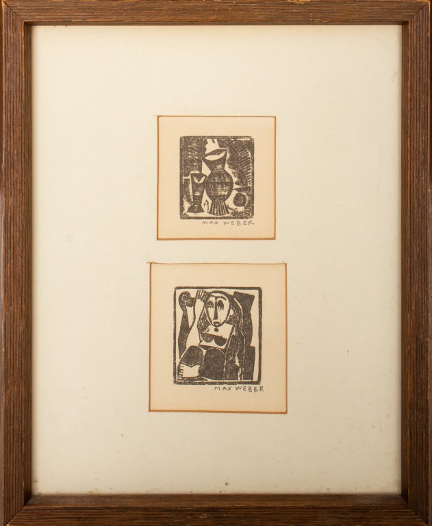 Max Weber Still Life & Figural Portrait Woodblocks