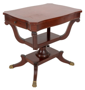 Eclectic Inlaid Mahogany Side Table, ca. 1900s (8826157990195)