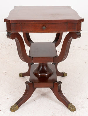 Eclectic Inlaid Mahogany Side Table, ca. 1900s (8826157990195)