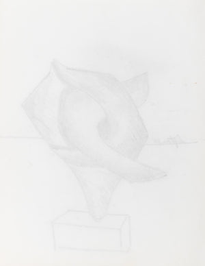 Seymour Lipton Sculpture Study Sketch, 1980 (8932292690227)