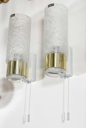 Doria Leuchten Germany Sconces in Glass and Brass (6719552815261)