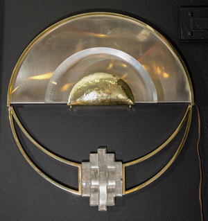 Art Deco Inspired Half-Circle Sconces, Pair (6719568904349)