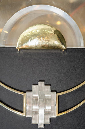 Art Deco Inspired Half-Circle Sconces, Pair (6719568904349)