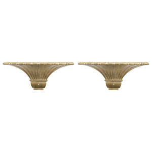 Midcentury Pair of Brass Fluted Sconces in the Manner of Chapman (6719614517405)