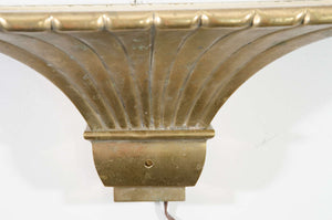 Midcentury Pair of Brass Fluted Sconces in the Manner of Chapman (6719614517405)