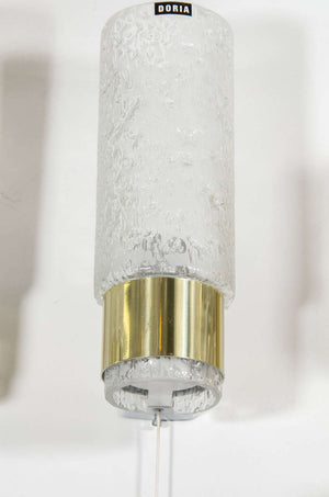 Doria Leuchten Germany Sconces in Glass and Brass (6719552815261)