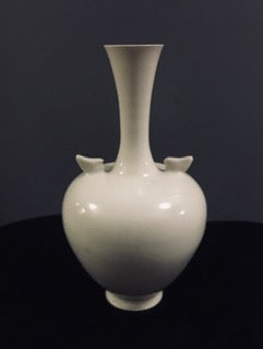 781 Japanese Mashiko-ware White Porcelain Glaze Vase (8045954400563)