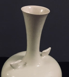 781 Japanese Mashiko-ware White Porcelain Glaze Vase (8045954400563)
