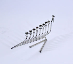 Mid Century Silver Plated Menorah (7194687733917)