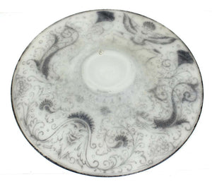 Italian Renaissance Revival Style Painted Glass Charger Plate (6787424714909)