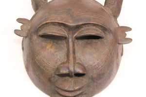African Cameroon Tribal Bronze Mask (6719964283037)