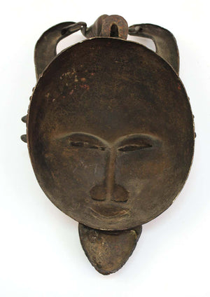 African Cameroon Tribal Bronze Mask (6719964283037)