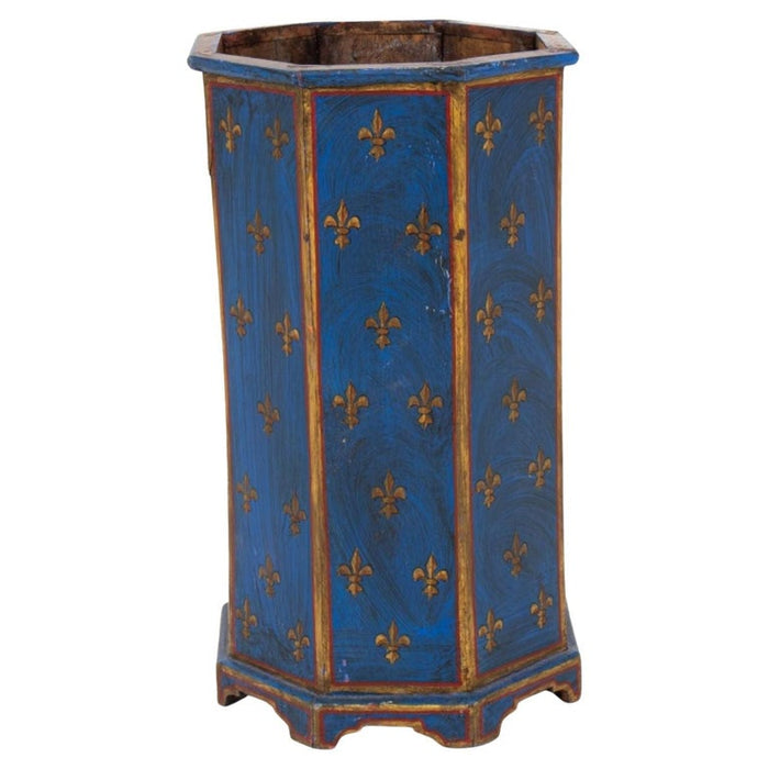 1 Octagonal Painted Umbrella or Cane Stand