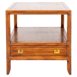 Mid-Century Mastercraft Wood Lamp Table (8043955683635)