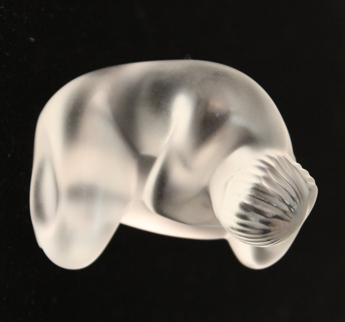 Modern Lalique Crystal Art Glass Nude Figurine