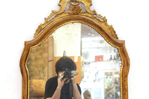 Baroque Style Gilt Wood Mirror  (6719840845981)