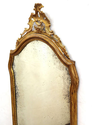 Baroque Style Gilt Wood Mirror  (6719840845981)