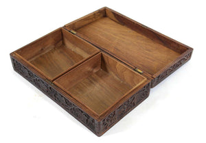 Indian Carved Wood Humidor Box (6720045285533)