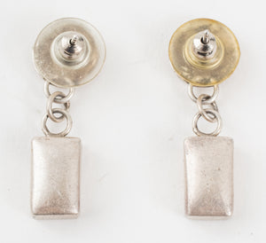 Christin Wolf Silver & 14K Gold Drop Post Earrings (7323332247709)