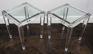 Modern Art Deco Revival Acrylic Side Tables (7226206093469)