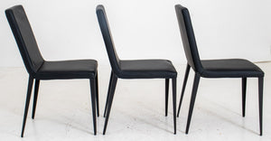 Italian Modern Style Black Dining/Side chairs, 3 (7602544509085)