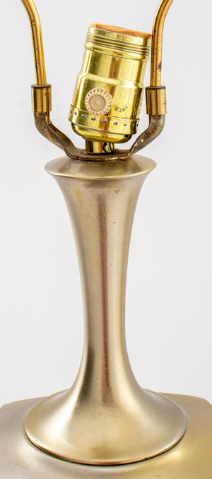 Mod 1960s Style Gold Tone Lamp (7410259230877)